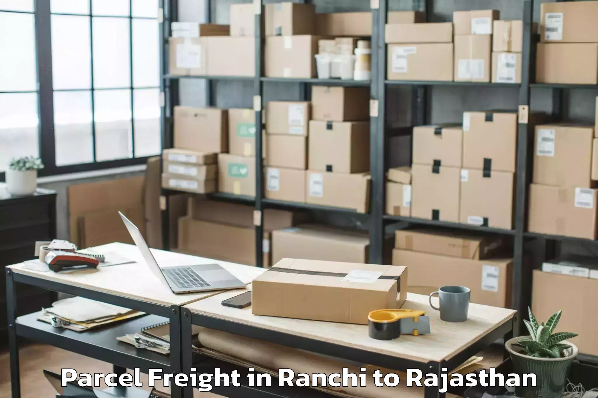 Easy Ranchi to Abhaneri Parcel Freight Booking